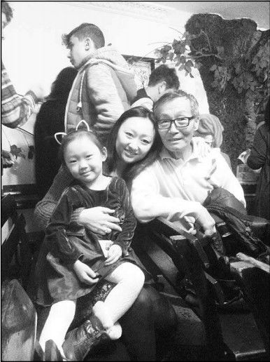 Николай Ге с дочерью и внучкой